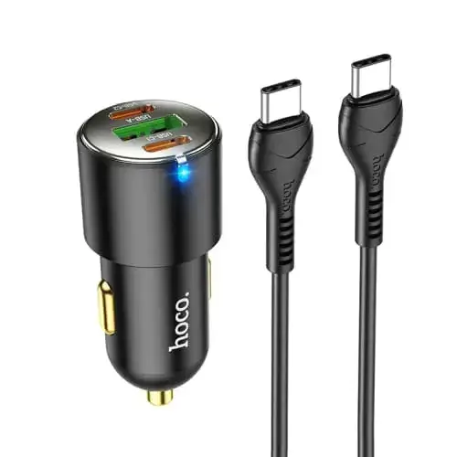 Car Charger USB A 2xUSB Type C